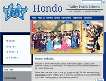 Tablet Screenshot of hondoschools.org